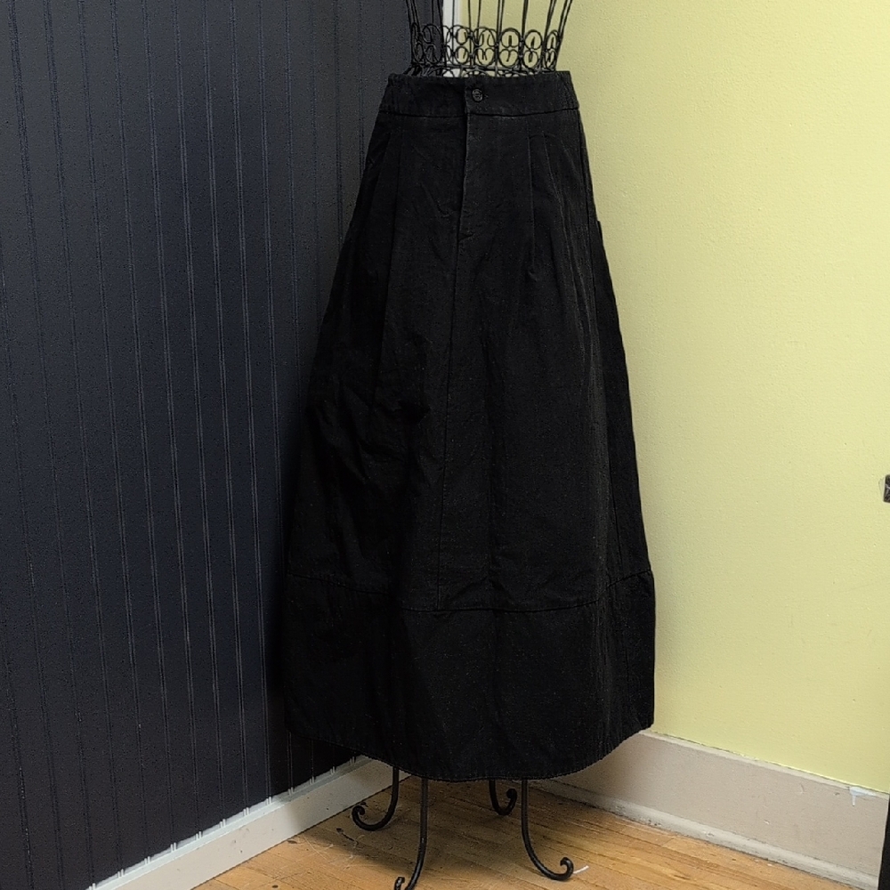 apuntob Black Cotton Skirt